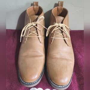 Royal Brown Lace up High-Top Dress Shoes Size 9